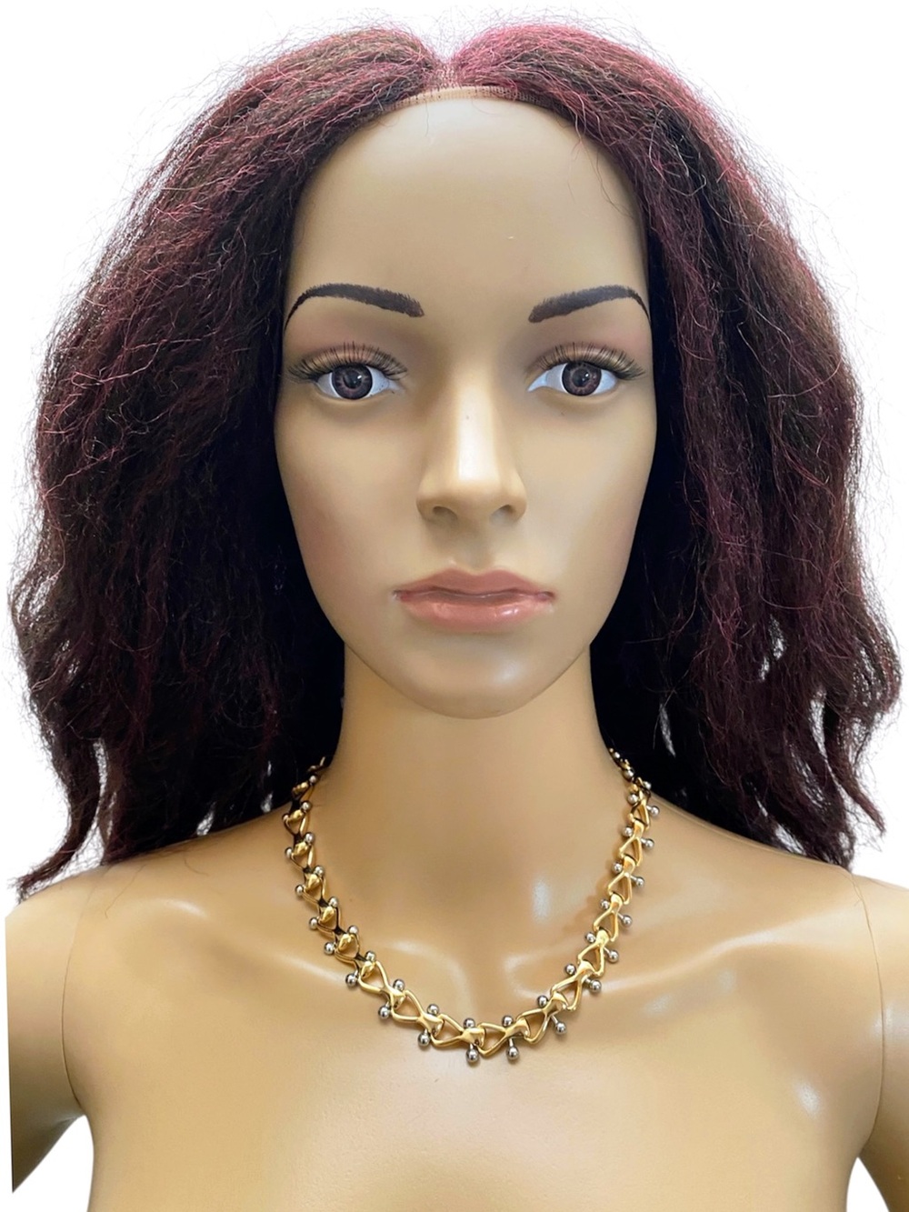 Zara women’s mixed Metal chain link choker necklace